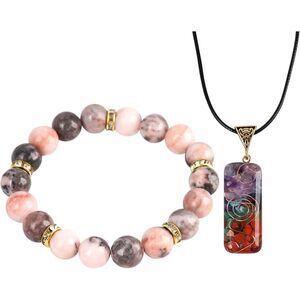 Crystal Bracelet, Crystals and‎ Healing Stones for Stress Relief (4222)